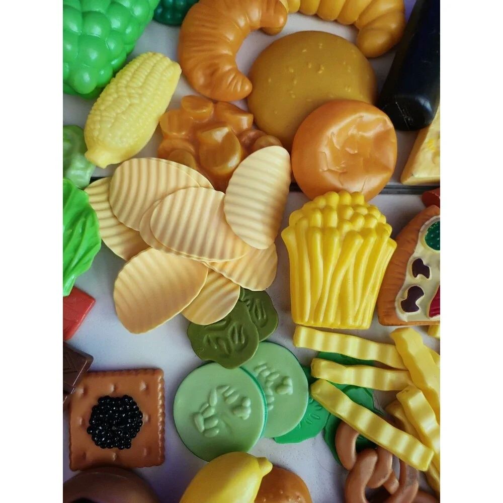 Pretend Kitchen Play Food Toy Food Variety Fries Pizza Donuts Chips 70+ Pieces